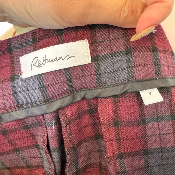 Plaid pants, size 9, good condition. Reitmans - Picture 6 of 8